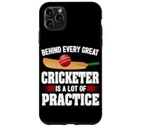 Dietro ogni grande giocatore di cricket c'è un sacco di cricket pratica Custodia per iPhone 11 Pro Max