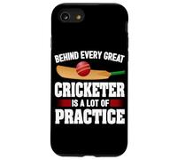 Dietro ogni grande giocatore di cricket c'è un sacco di cricket pratica Custodia per iPhone SE (2020) / 7 / 8