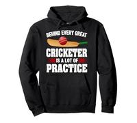 Dietro ogni grande giocatore di cricket c'è un sacco di cricket pratica Felpa con Cappuccio