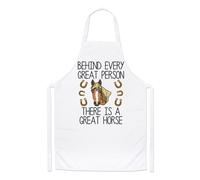Dietro Ogni Grande Persona C'è Un Grande Cavallo Grembiule Da Cucina Divertente