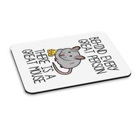 Dietro Ogni Grande Persona C'è Un Grande Mouse PC Mouse Mat Pad Divertente