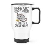 Dietro Ogni Grande Persona C'è Una Grande Tazza Da Viaggio Con Manico Scherzo