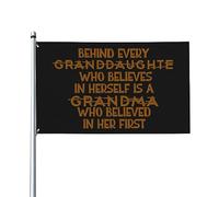 Dietro ogni nipote che crede in se stessa c'è una nonna che ha creduto nella sua prima bandiera decorativa per esterni di alta qualità da 9,1 x 1,5 m, resistente all'acqua, ideale per giardino ed eve