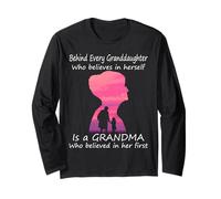 Dietro ogni nipote che crede in se stessa nonna Maglia a Manica