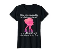 Dietro ogni nipote che crede in se stessa nonna Maglietta
