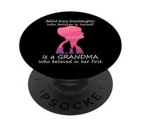 Dietro ogni nipote che crede in se stessa nonna PopSockets PopGrip Adesivo