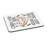 Dietro Ogni Ottima Persona Is A Ottima Coniglio PC Computer Mouse Pad Crazy Lady
