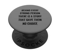 dietro ogni persona forte c'è una storia, Stile Vintage PopSockets PopGrip Adesivo