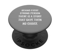 dietro ogni persona forte c'è una storia, Stile Vintage PopSockets PopGrip Adesivo