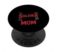 Dietro Ogni Soldato Coraggioso È Una Mamma Fiera 4 Luglio PopSockets PopGrip Adesivo