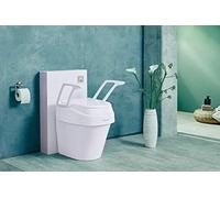 Dietz SmartFix 429112 - Rialzo per WC con braccioli, regolabile in 3 posizioni, made in Germany, colore: Bianco