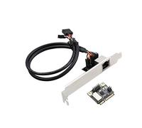 Diewu - Scheda di rete PCIe a 1 porta con Realtek RTL8111H Chip M.2 B-Key a RJ45 Ethernet 1000Mbps, adattatore di rete Mini PCIE Gigabit 10/100/1000M Mini PCIE Gigabit