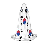 DIEzig Bandiera Della Repubblica Di Corea Stage Performance Mantello Con Cappuccio Per Adolescenti Gothic Fantasy Medievale Cosplay Costume Lungo Mantello