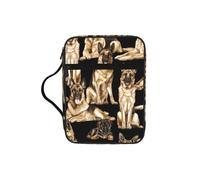 DIEzig Borsa organizer con stampa di cane pastore tedesco, con tasche multiple, versatile, per libri, tablet e penne