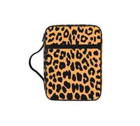 DIEzig Borsa organizer con stampa di giraffa con stampa Bibbia con multi-tasche, borsa versatile per il trasporto di libri, tablet e penne