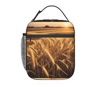 DIEzig Borsa termica termica del dispositivo di raffreddamento della stampa del campo di grano, borsa termica del pranzo per il trasporto di stoccaggio dei pasti