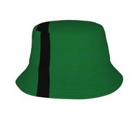 DIEzig Cappello da pescatore stampato con bandiera del Sultanato di Delhi, per donne e uomini, cappelli da pesca alla moda per familiari o amici, nero