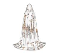 DIEzig Carino Cartoon Divertente Giraffe Stage Performance Mantello Con Cappuccio Per Adolescenti Gothic Fantasy Medievale Cosplay Costume Lungo Mantello