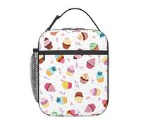 DIEzig Delizioso Cupcakes stampa portatile Cooler Bag, isolato pranzo Bag, pranzo termico Tote per il trasporto di stoccaggio del pasto
