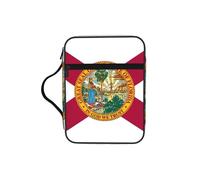 DIEzig Florida State Flag stampato Bibbia Storage Organizer Bag con multi-tasche Versatile Carry Bag per libro Tablet & Pen