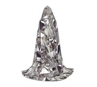 DIEzig Glitter Astratto Diamante Modello di Cristallo Stage Performance Mantello Con Cappuccio Per Adolescenti Gothic Fantasy Medievale Cosplay Costume Lungo Mantello