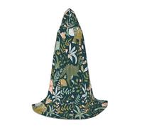 DIEzig Mantello con cappuccio carino dinosauro performance teatrale per adolescenti gotico fantasy medievale Cosplay costume lungo mantello