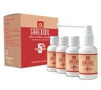 Difa Cooper - Carexidil 5% Soluzione Cutanea Trattamento Alopecia Confezione 4 Flaconi X 60 Ml