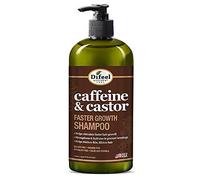 Difeel Shampoo alla caffeina e ricino per una crescita più rapida, 1 litro