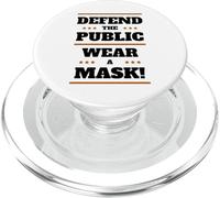 Difendere il pubblico indossare una maschera sociale distanza igiene maschere PopSockets PopGrip per MagSafe