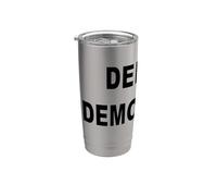 DIFENDI DEMOCRAZIA MESSAGGIO IN GRASSO Bicchiere termico in acciaio inox doppia parete