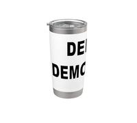 DIFENDI DEMOCRAZIA MESSAGGIO IN GRASSO Bicchiere termico in acciaio inox doppia parete