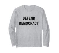 DIFENDI DEMOCRAZIA Messaggio in Grasso Maglia a Manica