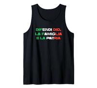 Difendi Dio, la Famiglia e la Patria Orgoglio italiano Canotta