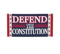 Difendi la Costituzione, striscione da 2x4 piedi, 4 luglio 86/47, per festival, feste e festività, con 4 occhielli in metallo