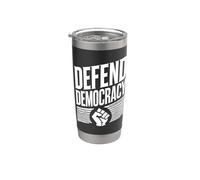 Difendi la democrazia - Diritti di voto elettorali statunitens Bicchiere termico in acciaio inox doppia parete