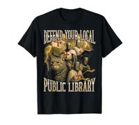 Difendi la Tua Biblioteca pubblica Locale Divertente Bootleg Maglietta