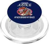 Difendo la giustizia Il mio Koi Difendi la mia pace Avvocato amorevole Koi PopSockets PopGrip per MagSafe