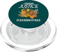 Difendo la giustizia Il mio Koi Difendi la mia pace Avvocato amorevole Koi PopSockets PopGrip per MagSafe