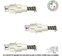 Difesa Magnetica 3 Contatti Scambio ad Incasso Porta Interbloccata Aperta Chiusa