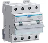 HAGER INTERRUTTORE AUTOMATICO DIFFERENZIALE MODULARE COMPATTO 4 POLI 30 MA AC 16