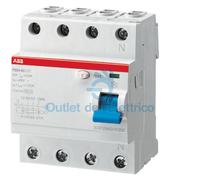Interruttore ABB differenziale puro 4 poli 25A 30mA tipo AC F204 4 moduli F427812
