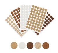 Diffaxy 270 tappi autoadesivi per fori Ø 21 mm, copertura per viti con venature in legno per mobili in legno, riparazioni di armadi