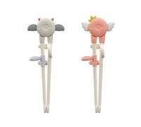 Diffaxy Bacchette per bambini, 2 paia di bacchette per allenamento corretto, bacchette per esercitarsi per bambini, principianti, bambini, bastoncini per mangiare, piccoli diavoli e piccoli angeli