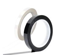 Diffaxy Nastro isolante nero e bianco - 5 mm x 66 m, 2 pezzi nastro isolante autoadesivo PVC nastro elettrico per riparazione cavi elettrici
