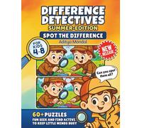 Difference Detectives Summer-Edition: Spot the Difference for Kids 4-8 | 60+ Puzzles (8.5x11", 72 pages): Fun Seek and Find Activities | Perfect for 1st & 2nd Grade