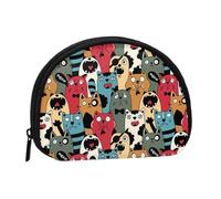 Different Cats 1 portamonete, carino mini portamonete da donna, piccolo portamonete