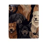 Different Dogs - Copertina per libro sostituibile, in pelle PU, riutilizzabile, adatta per notebook da 24,9 x 27,9 cm