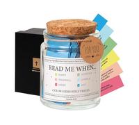 Different Moods Bible Notes, Inspiration Colorful Notes Jar, Glass Christian Bible Jar, Christian Devotional, Christian Inspiration, Colorful, Christian Encouragement, 2.55x2.55x3.54in