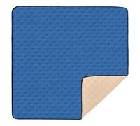Different Stars - Tappetino morbido e spesso per attività sportive per bambini, per interni ed esterni, comodo, per la pancia, 127 x 127 cm, colore: blu