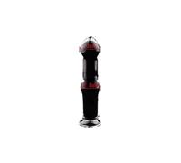Different Types Medical Grade Crystal Transparent Glass Butt Plug Adult Pleasure Smooth Stick Anal Toys For Couple(D)